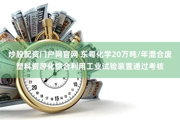 炒股配资门户网官网 东粤化学20万吨/年混合废塑料资源化综合利用工业试验装置通过考核