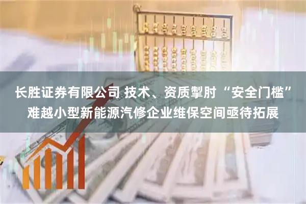 长胜证券有限公司 技术、资质掣肘 “安全门槛”难越小型新能源汽修企业维保空间亟待拓展